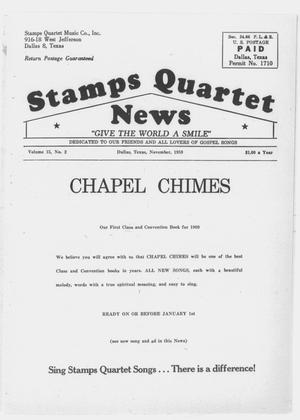 Primary view of object titled 'Stamps Quartet News (Dallas, Tex.), Vol. 15, No. 2, Ed. 1 Sunday, November 1, 1959'.