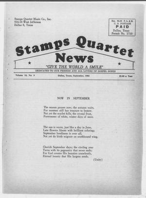 Primary view of object titled 'Stamps Quartet News (Dallas, Tex.), Vol. 18, No. 9, Ed. 1 Sunday, September 1, 1963'.