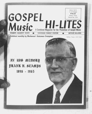 Primary view of object titled 'Gospel Music Hi-Lites (Dallas, Tex.), Vol. 11, No. 13, Ed. 1 Saturday, May 1, 1965'.