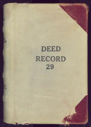 Primary view of object titled 'Travis County Deed Records: Deed Record 29'.