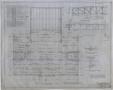 Technical Drawing: High School Building, Rotan, Texas: Third Floor Framing Plan