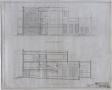 Technical Drawing: High School Building, Rotan, Texas: Elevation and Section