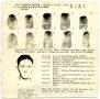 Primary view of [Clyde Champion Barrow Fingerprint Chart, 1932 - Dallas, Texas Police Department]