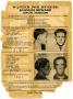 Primary view of [Clyde Champion Barrow and Marvin Barrow Wanted Poster, 1933 - Joplin, Missouri]