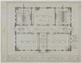 Technical Drawing: Ward School Building, Ranger, Texas: Ground Floor Mechanical Plan