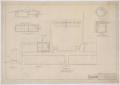 Technical Drawing: School Building, Pecos County, Texas: Foundation Plan and Sections