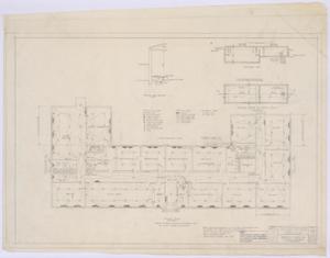 Primary view of object titled 'Pyron Consolidated County Line Rural High School, Pyron, Texas: Floor Plan'.