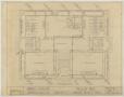 Technical Drawing: Ward School Building, Ranger, Texas: Floor Plan