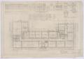 Thumbnail image of item number 1 in: 'Pyron Consolidated County Line Rural High School, Pyron, Texas: First Floor Plan'.