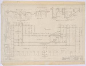 Primary view of object titled 'Pyron Consolidated County Line Rural High School, Pyron, Texas: Foundation'.