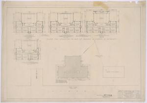 Primary view of object titled 'Grade School, Knox City, Texas: Scheme for Reduction in Size of Project as Covered by Alternates'.