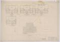 Technical Drawing: Grade School, Knox City, Texas: Scheme for Reduction in Size of Proje…