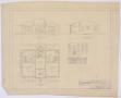 Technical Drawing: School Building, Pecos County, Texas: Elevations and Floor Plan