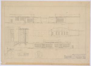 Primary view of object titled 'School Building Alterations, Royston, Texas: Elevations'.