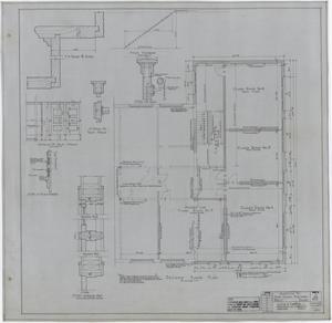 Primary view of object titled 'High School Building Addition, Rule, Texas: Second Floor Plan'.