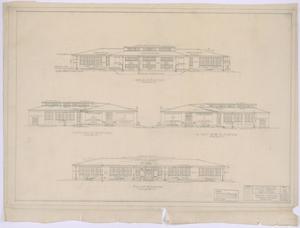 Primary view of object titled 'Grade School, Knox City, Texas: Elevations'.
