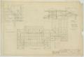 Technical Drawing: School Building, Hermleigh, Texas: Roof Framing Plan