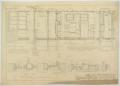 Technical Drawing: School Building, Ira, Texas: Details of Corridors and Walls