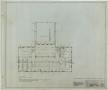 Technical Drawing: School Building, Kermit, Texas: Second Level Floor Plan
