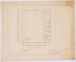 Primary view of object titled 'High School Gymnasium Proposal, Ozona, Texas: Floor Plan'.