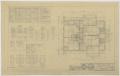 Technical Drawing: Field House and Primary School, Kermit, Texas: Floor Plan and Window …