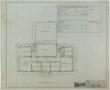 Technical Drawing: School Building, Kermit, Texas: Second Level Plan and Finish Schedule