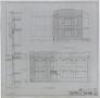 Technical Drawing: High School Building Addition, Rule, Texas: North and West Elevations