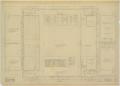 Technical Drawing: School Auditorium/Gymnasium, Hawley, Texas: Floor Plan