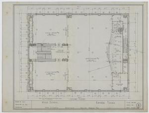 Primary view of object titled 'Ward School Building, Ranger, Texas: Second Floor Floor Plan'.