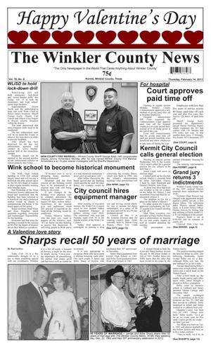 Primary view of The Winkler County News (Kermit, Tex.), Vol. 78, No. 6, Ed. 1 Thursday, February 14, 2013