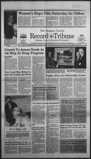 Primary view of object titled 'The Bosque County Record Tribune (Clifton, Tex.), Vol. 94, No. 40, Ed. 1 Thursday, October 5, 1989'.