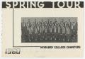 Thumbnail image of item number 1 in: '[Program: McMurry College Chanters, Spring 1960]'.