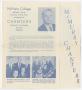 Thumbnail image of item number 1 in: '[Program: McMurry College Chanters, Fall 1958]'.