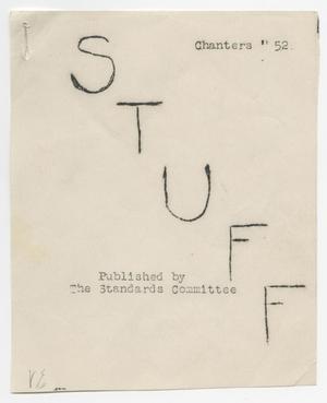 Primary view of object titled '[Travel and Conduct Instruction Pamphlet for The McMurry Chanters]'.