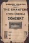 Primary view of [McMurry College Chanters Concert Poster]