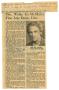 Clipping: [Newspaper Clipping: Mrs. Wylie, Ex-McMurry Fine Arts Dean, Dies]