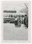 Photograph: [Photograph of People by McMurry College Bus]