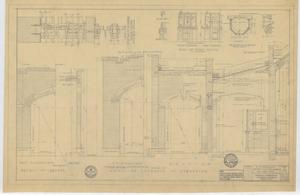 Primary view of object titled 'Big Lake High School Gymnasium: Details of the Gym's Entrance'.