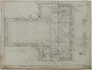 Primary view of object titled 'Big Lake High School: Ground Floor Mechanical Plan'.