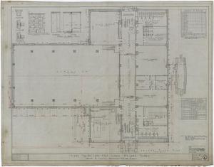 Primary view of object titled 'Big Lake High School: Ground Floor Plan and Schedules'.