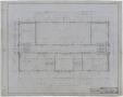 Technical Drawing: High School Building, Archer City, Texas: Third Story Floor Plan