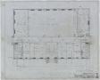 Primary view of High School Building, Archer City, Texas: First Floor Plan