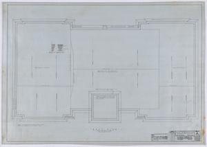 Primary view of object titled 'School Building Remodel, Benjamin, Texas: Roof Plan'.