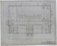 Technical Drawing: High School Building, Archer City, Texas: First Story Floor Plan