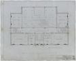Primary view of High School Building, Archer City, Texas: Second Story Mechanical Plan