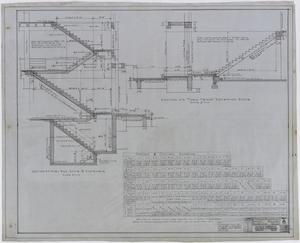 Primary view of object titled 'High School Building, Archer City, Texas: Staircase Details'.
