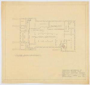 Primary view of object titled 'First Christian Church Remodel, Abilene, Texas: Floor Plan for Proposed Remodeling of Ground Floor'.