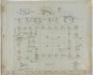 Primary view of object titled 'First Presbyterian Church, Abilene, Texas: Foundation Plan'.
