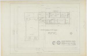 Primary view of object titled 'First Presbyterian Church Educational Building, Abilene, Texas: Preliminary First Floor Plan'.
