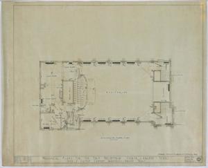 Primary view of object titled 'First Presbyterian Church, Abilene, Texas: Auditorium Floor Plan'.